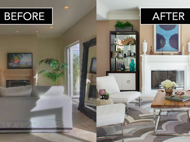 Home Makeover Before And After Living Rooms